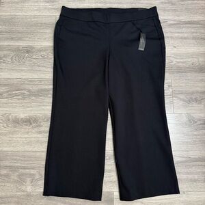 New Lane Bryant Women Pull On Ponte Classic Stretchy Trouser Black  22/24 Short